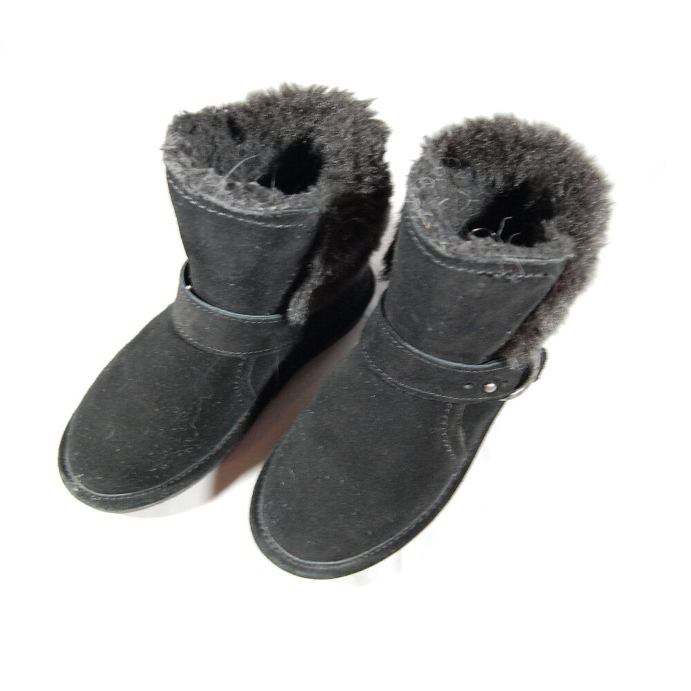 Bearpaw Koko Suede Boots w/ Buckle Size 1 Youth